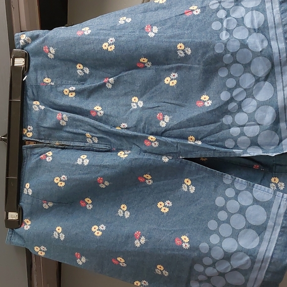 Liz Claiborne Skort Sz 10 Side Slits - Picture 4 of 12